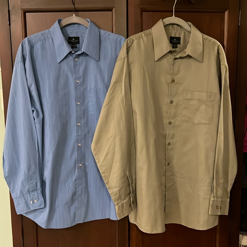 Two Kenneth Cole button up shirts